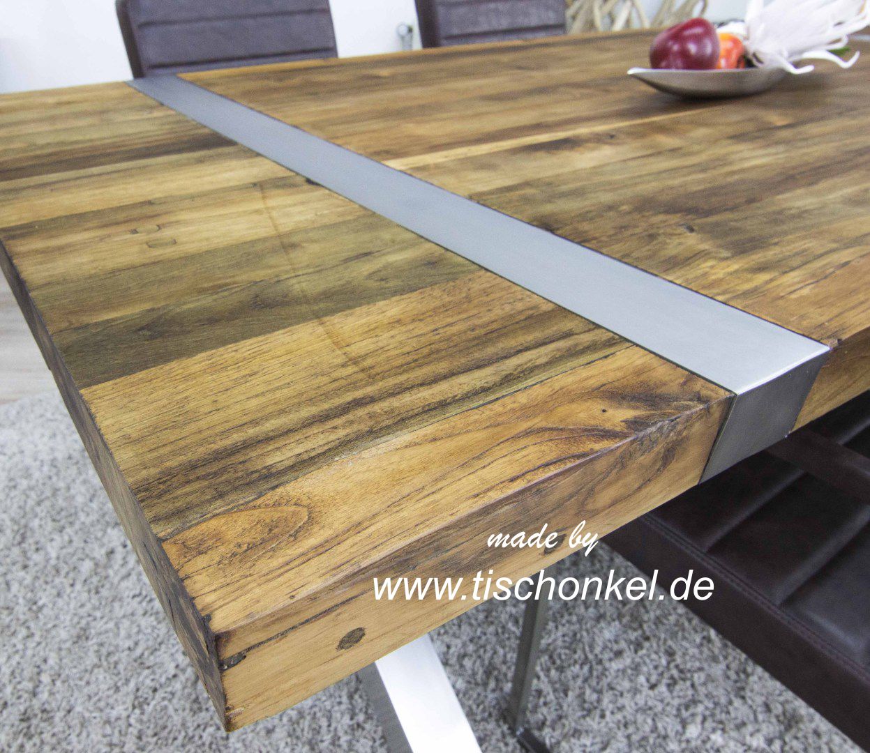 Teak Gartenmobel Solingen : Esstisch aus recyceltem Holz von „GERKEN naturstein & wohndesign“ Teak Gartenmobel Solingen : Esstisch aus recyceltem Holz von „GERKEN naturstein & wohndesign“
