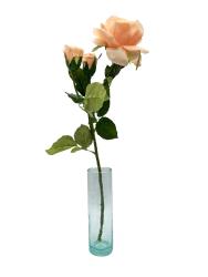 Blumenvase aus eingefärbtem Glas ca. Ø6,5 x H22 cm