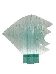 Skulptur aus Glas "Fisch" ca. B35 x T9 x H35 cm