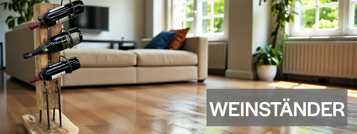 Handgefertigte Weinständer aus recyceltem Holz und Altholz für Weinliebhaber