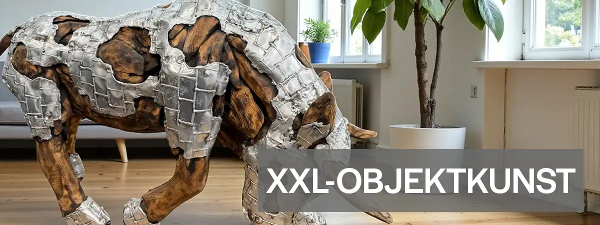 Imposante XXL Objektkunst, lebensgroße Skulpturen und Design-Objekte für den Eingangsbereich