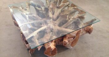 Tisch Baumwurzel 100 x 100 cm