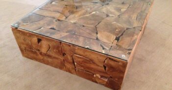 Tisch Wurzelholz 100 x 100 cm