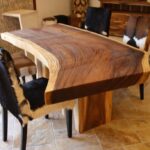 Baumstamm Tisch “Suar” Länge 200-210 cm, Breite 87-98 cm