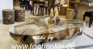 Couchtisch Baumstamm