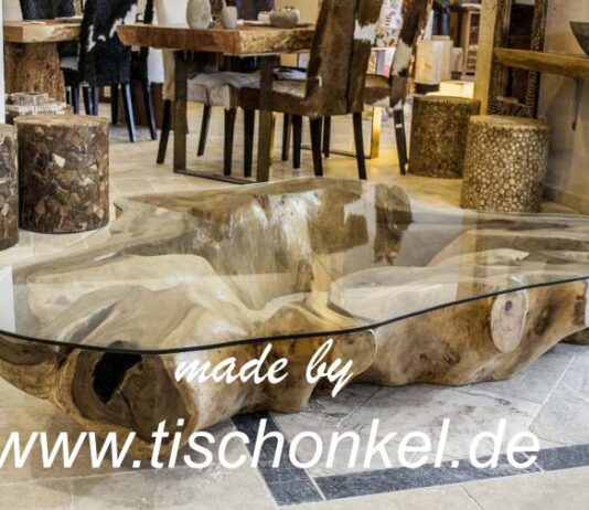 Couchtisch Baumstamm (Wurzelholz) 209 x 153 cm Salontafel boomstam