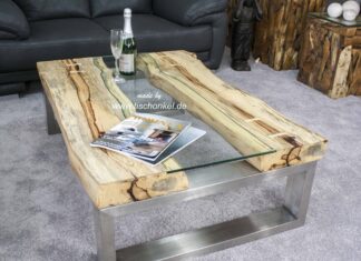 Design Couchtisch Serie „Elements“ aus Tamarind Couchtisch Design