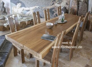 Esstisch aus Suar Esstisch Suar