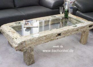 Couchtisch „Joglo“ ca. 150 x 70 x 40 cm Couchtisch "Joglo" ca. 153 cm x 70 cm x 42 cm