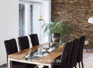 Esstisch Serie „Elements“ von GERKEN Wohndesign Esstisch Elements mit Stuhl Kitzbühel