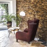 Wandverkleidung aus recyceltem Holz