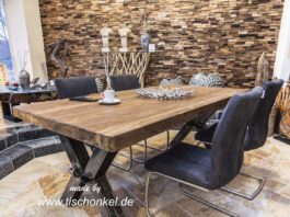 Table à manger design industriel Table à manger design industriel