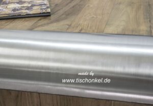 Design Couchtisch mit Altholz und Edelstahl