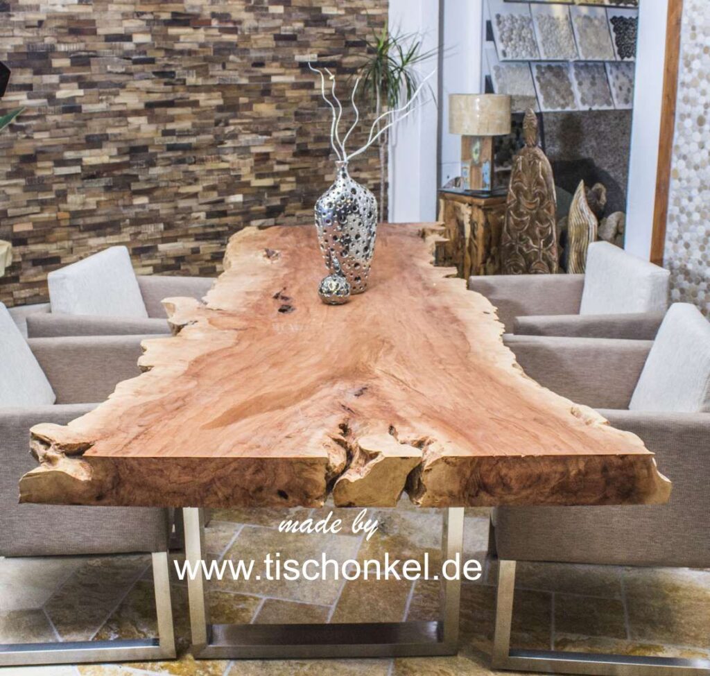 Esstisch aus einem Baumstamm - Der Tischonkel