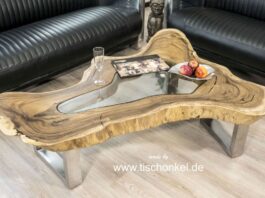 Mesa de café Clash de un tronco macizo Mesa de café diseño raíz raíz de árbol mesa de raíces mesa de raíces de árbol mesa de salón