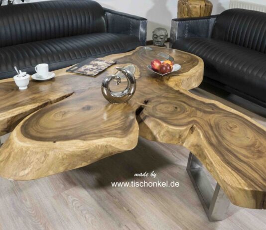 Table basse en tronc de bois Table basse en tronc de bois