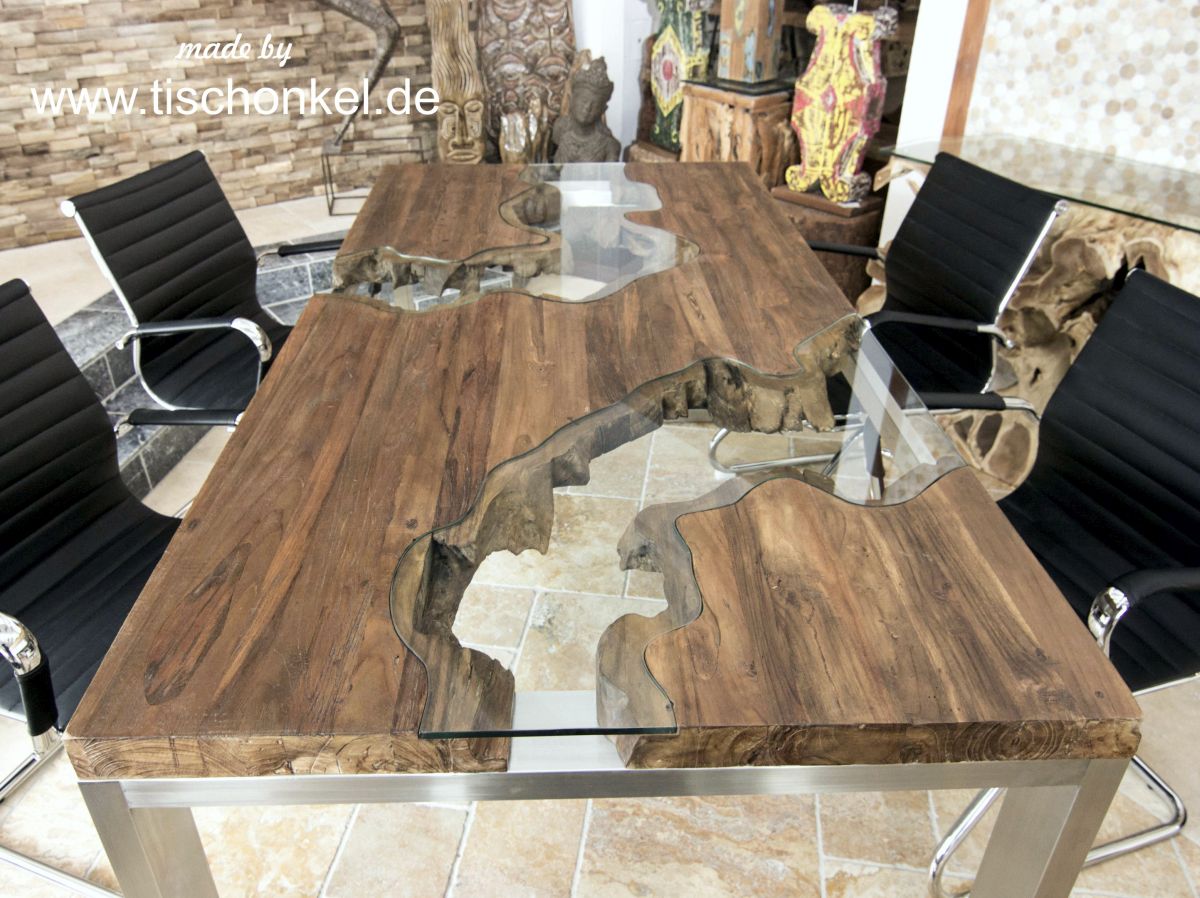 Designtisch Esstisch Aus Recyceltem Holz Der Tischonkel