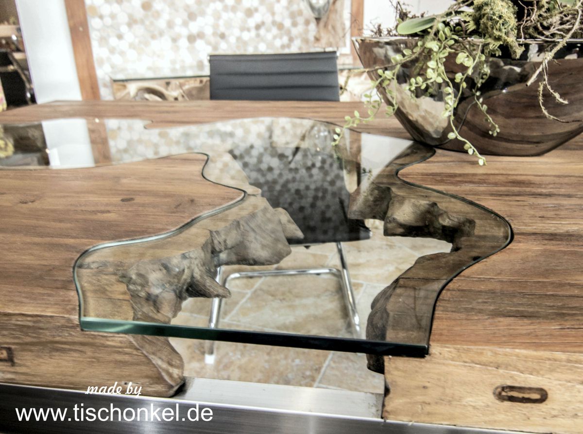 Designtisch Esstisch aus recyceltem Holz - Der Tischonkel
