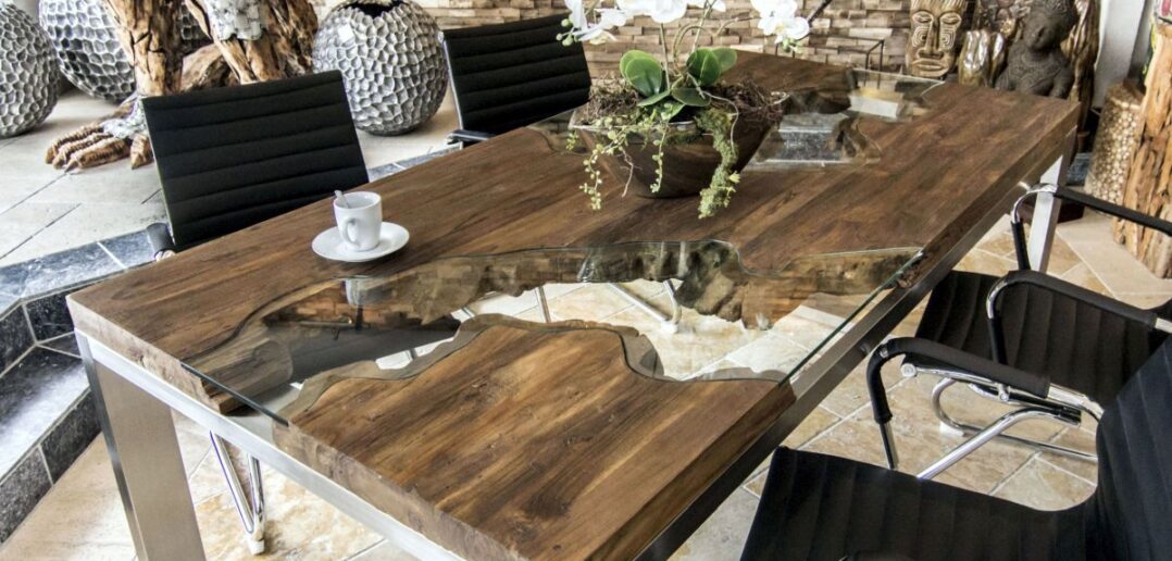 Designtisch Esstisch aus recyceltem Holz - Der Tischonkel