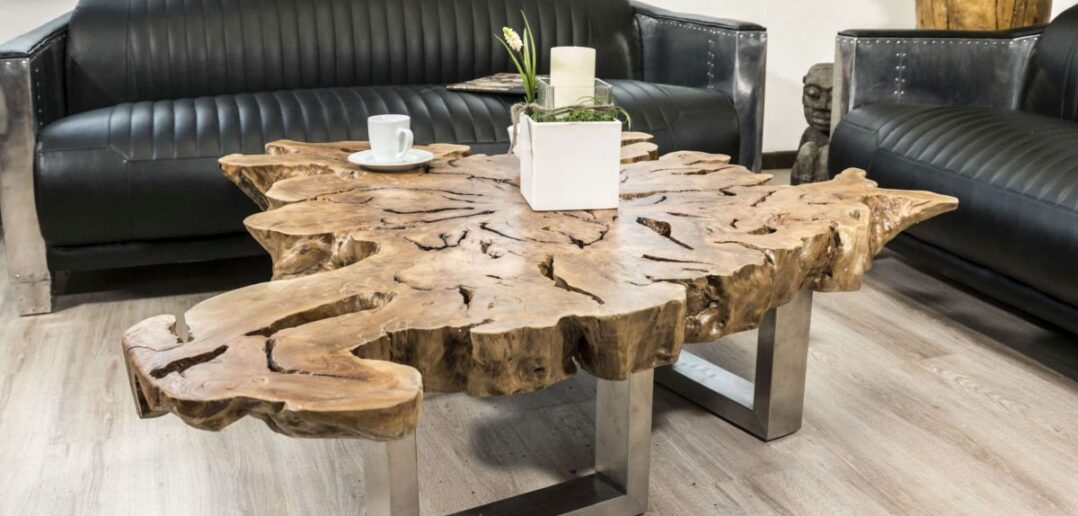 Exklusiver Couchtisch aus einer Baumscheibe - Der Tischonkel