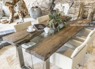 Designer Esstisch aus Holz „Serie Old Elements“ Designer Esstisch aus Holz