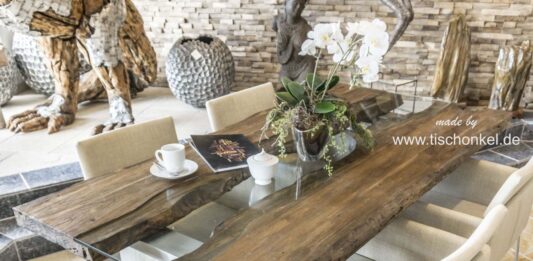 Designer Esstisch aus Holz „Serie Old Elements“ Designer Esstisch aus Holz