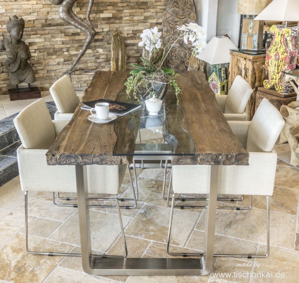 Designer Esstisch aus Holz "Serie Old Elements" - Der Tischonkel