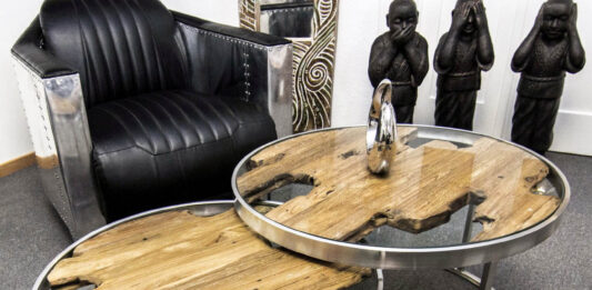 Couchtisch Beistelltisch rund und ausziehbar Couchtisch Beistelltisch rund