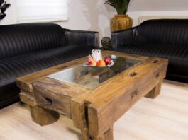 Altholz Couchtisch aus Abrisshäusern, 120 x 80 cm Altholz Couchtisch