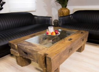 Altholz Couchtisch aus Abrisshäusern, 120 x 80 cm Altholz Couchtisch