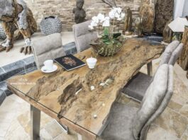 Außergewöhnlicher Esstisch von „GERKEN Wohndesign“ Aussergewöhnlicher Esstisch von Gerken Wohndesign