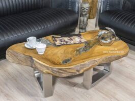 Baumstamm Wohnzimmertisch mit edler Optik Baumstamm Wohnzimmertisch mit edler Optik