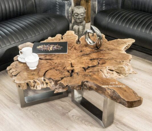 Mesa de café de madera Mesa de café de madera