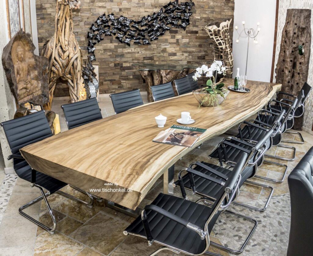 Der Konferenztisch aus Holz FUSION Esstisch Konferenztisch