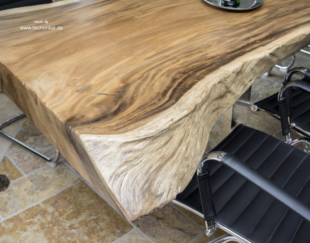 Esstisch Konferenztisch aus einer massiven Bohle, Länge 400 cm, ideal für 10-12 Personen Esstisch Konferenztisch
