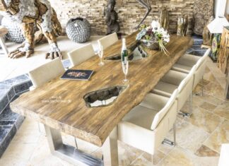 Esszimmertisch 300 x 100 cm Deep Island von Gerken Wohndesign Esszimmertisch Deep Island von Gerken Wohndesign