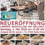 Bekanntmachung der Eröffnung mit „Goodbye Deutschland“ Flyer Eröffnung von GERKEN Wohndesign auf Mallorca mit Goodbye Deutschland