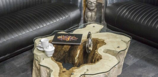 Small coffee table made from a tree stump Small coffee table made from a tree stump