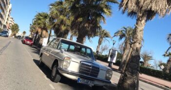 Mercedes (200D /8) Karlchen fährt nach Mallorca