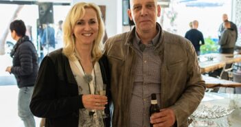 Olaf und Lena Gerken bei der Eröffnungsfeier von GERKEN Wohndesign auf Mallorca