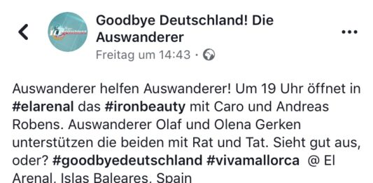 Caro, Andreas, and Basti open the new Iron Beauty,...but furniture is missing Emigrant helps emigrant at Goodbye Germany