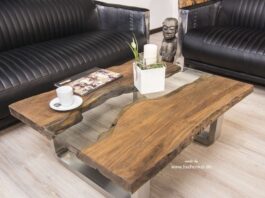 Stilvoller Couchtisch „Old Elements“ 100×80 cm Couchtisch Old Elements 100x80 cm