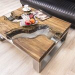 Couchtisch aus Holz 100x80 cm