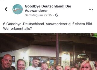 Sechs Auswanderer von Goodbye Deutschland auf einem Bild,….wer erkennt alle? Sechs Auswanderer von Goodbye Deutschland an einem Tisch