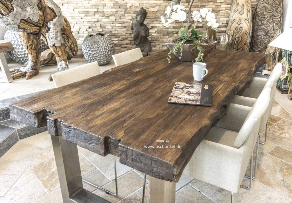 Esstisch 200 x 100 cm aus Altholz von GERKEN Wohndesign Esstisch 200 x 100 cm aus Altholz