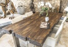 Esstisch 200 x 100 cm aus Altholz von GERKEN Wohndesign Esstisch 200 x 100 cm aus Altholz