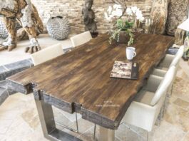 Esstisch 200 x 100 cm aus Altholz von GERKEN Wohndesign Esstisch 200 x 100 cm aus Altholz