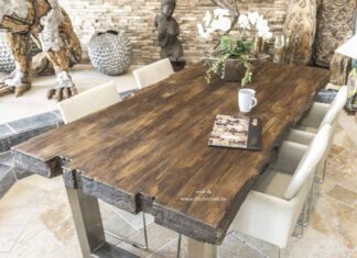 Esstisch 200 x 100 cm aus Altholz von GERKEN Wohndesign Esstisch 200 x 100 cm aus Altholz