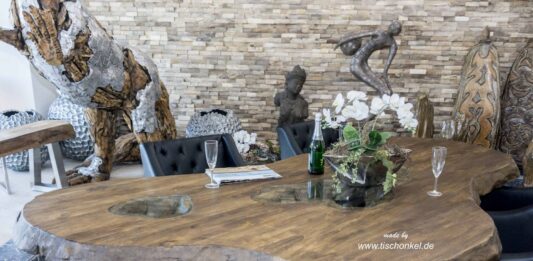 Esstisch „Fusion“ aus Holz von GERKEN Wohndesign Table à manger Fusion en bois