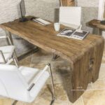 Schreibtisch aus Massivholz von „GERKEN Wohndesign“